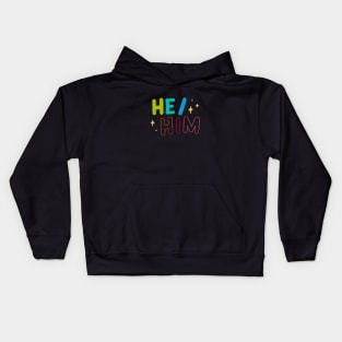 He/him Kids Hoodie